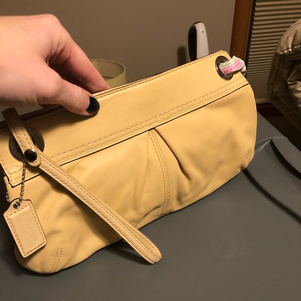 Coach Satin Scarf Large Clutch